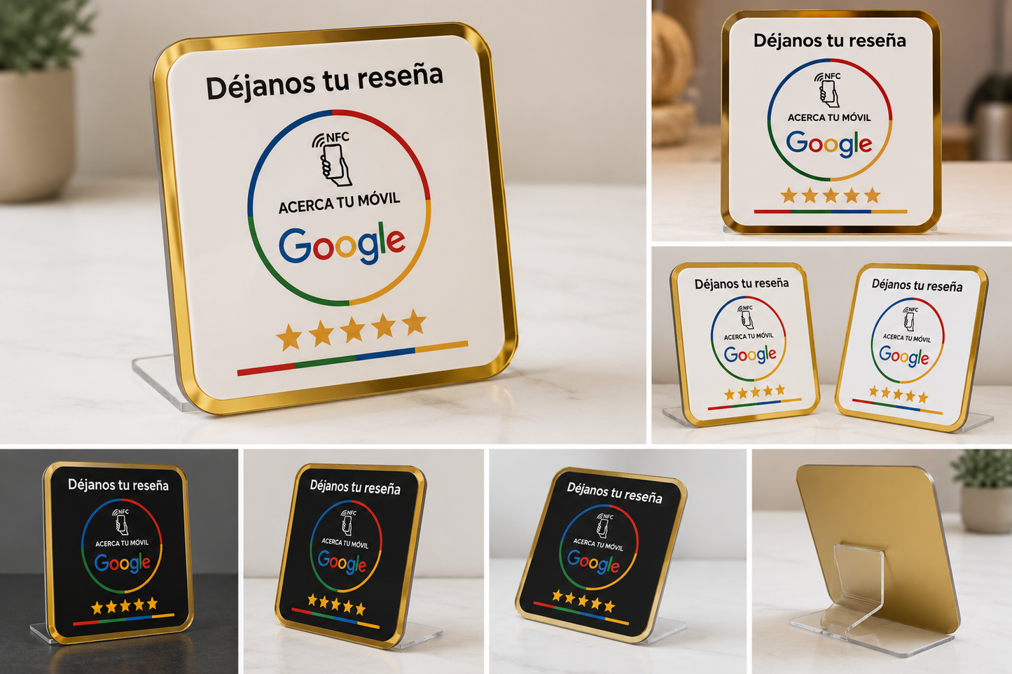 Tarjeta NFC para reseñas de Google