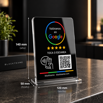Tarjeta NFC para reseñas de Google