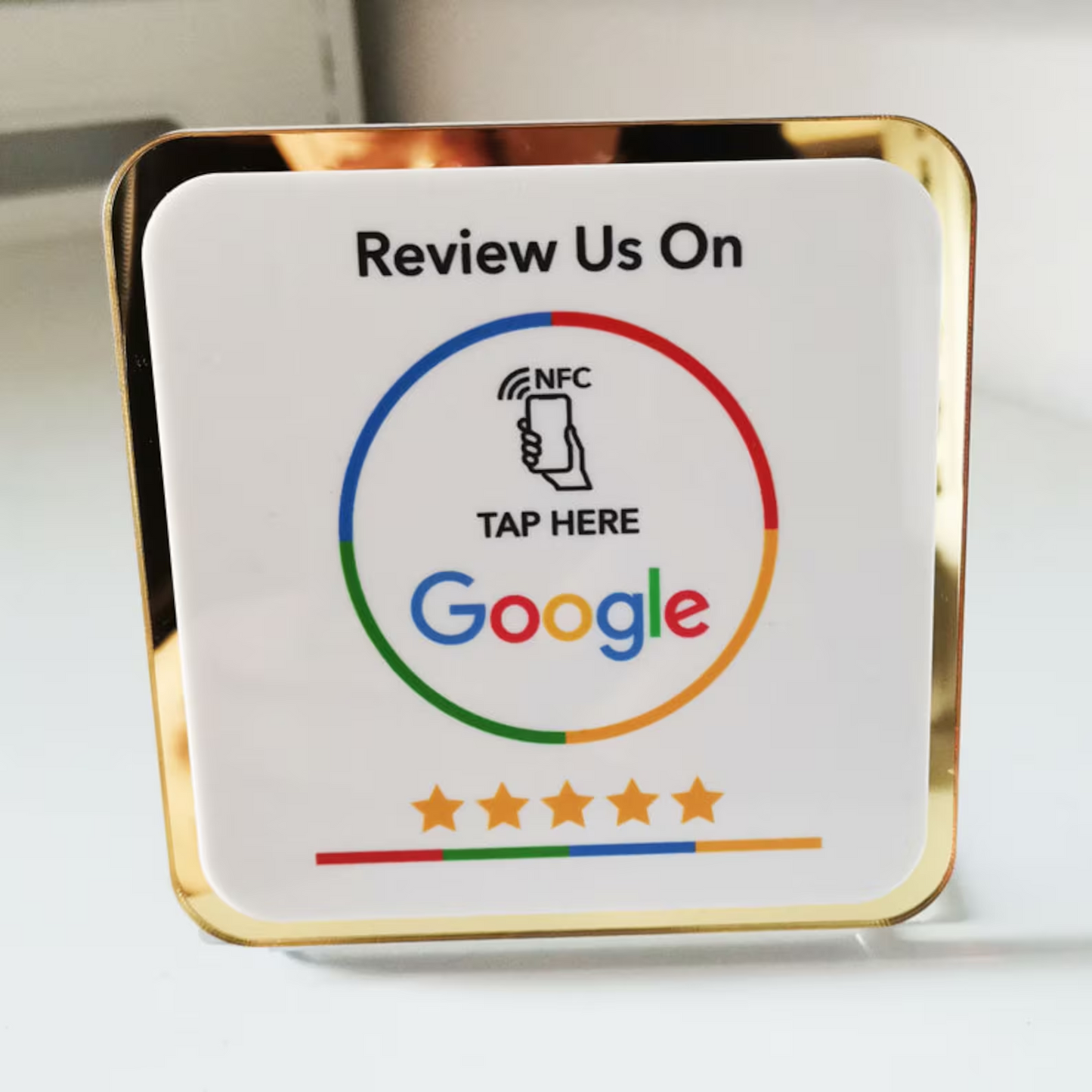 Tarjeta NFC para reseñas de Google