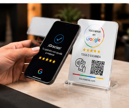 Tarjeta NFC para reseñas de Google