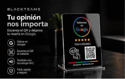 Tarjeta NFC para reseñas de Google