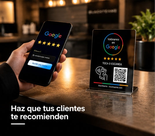 Tarjeta NFC para reseñas de Google