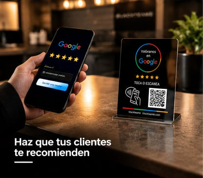 Tarjeta NFC para reseñas de Google