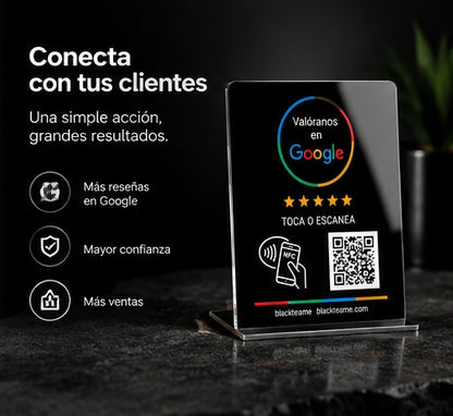 Tarjeta NFC para reseñas de Google