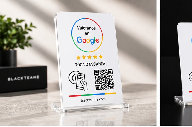 Tarjeta NFC para reseñas de Google
