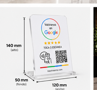 Tarjeta NFC para reseñas de Google